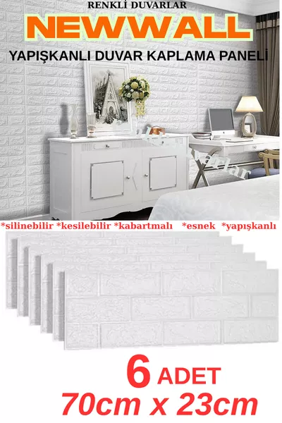 1 6 броя самозалепващи се кухненски плочки за стена панел 3D