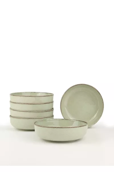 Moderna 6-Piece  cm Bowl Green (With Emblem)