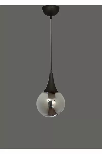 Suspension moderne noire simple Yağmur pour cuisine et salon