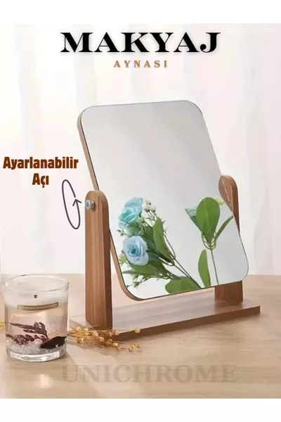 Specchio El Aynası Specchio da Tavolo Specchio da Trucco Regolabile Quadrato Specchio per Trucco cm