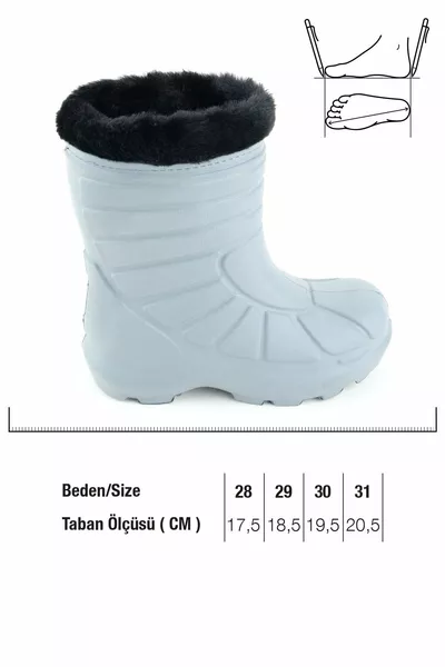 Ragazzi Inverno Eva Caldo Foderato Suola Confortevole Stivali Da Pioggia Stivali All'interno