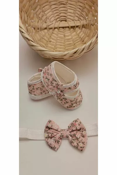 BilgeTrend Baby Booties Und Bandana Set Fisto Gemustert Schuh Bandana Set 