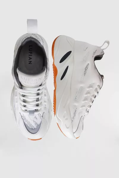 Schnürschuhe für Herren mit hoher Sohle Weiß