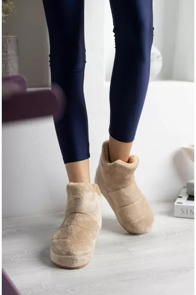 Damen Panduf House Boots Hausschuhe Dicke leichte Sohle