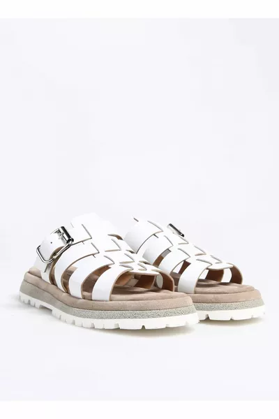 Beyaz Kadın Sandalet