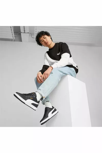  كافين سنيكرز رجالي أسود أبيض