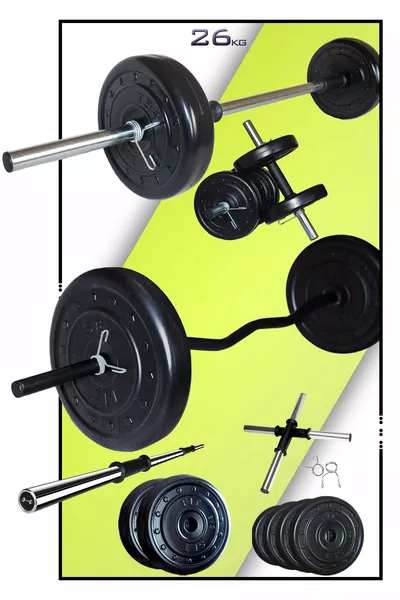  kg Z Bar Bar Set Et Haltères Set Weight Fitness Set