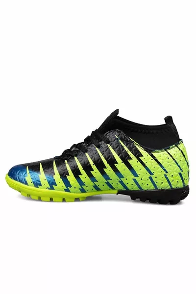 Lion professionnel Hommes Chaussettes Astroturf Chaussures BLEU-JAUNE