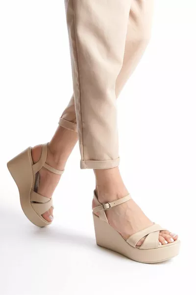  Rembourrage Sandales à motif croisé