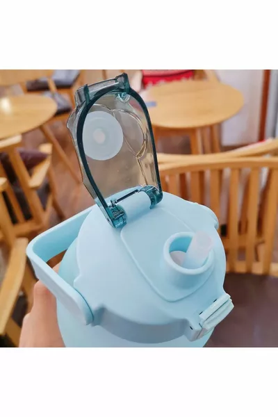 Мотивационная фляга для воды Бутылка для воды Поилка 2 л Тритан Спортивная бутылка для воды Безалкогольная поилка