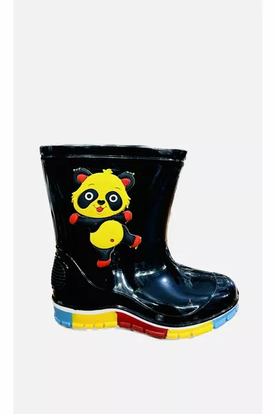 Enfants Bottes En Nylon Imperméable Coloré Non Doublé Doux