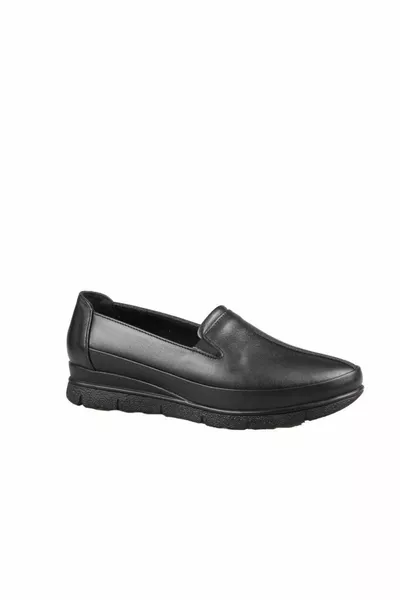  Cuir véritable orthopédique noir femmes Casual Mom Chaussures