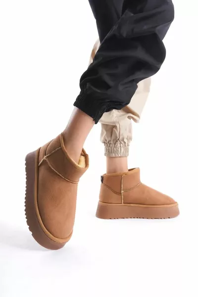 أحذية الفراء الجوارب النسائية القصيرة - Bootie