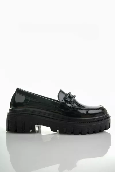 Samantha Guaranteed Mocassins décontractés pour femmes avec boucle de semelle épaisse