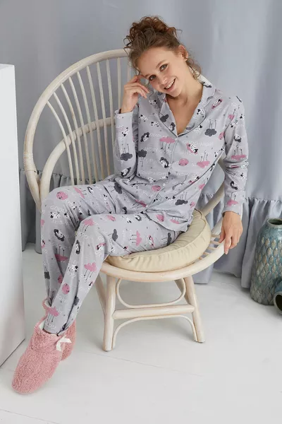ENSEMBLE PYJAMA BOUTONNÉ