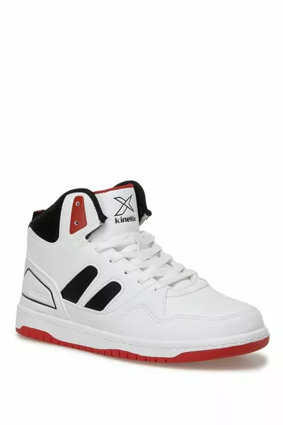 جينا بو هاي 3pr حذاء رياضي أبيض للجنسين عالي