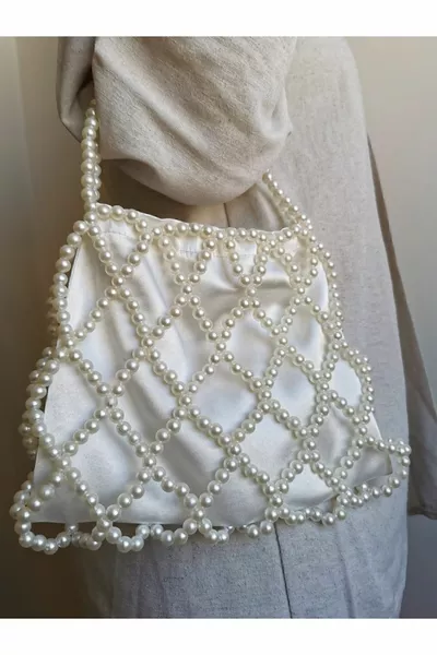 sac en perles à motifs de diamants - sac en perles sac en perles sac en perles - sac de robe de soirée - sac d’invitation