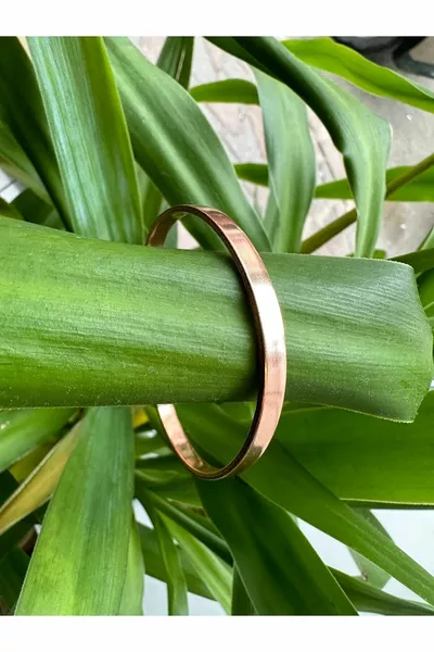 Schlankes Armband aus reinem Kupfer Unisex-Modell