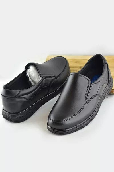  العظام كعب مدلك جلد طبيعي الشتاء أحذية رجالية المطاط الوحيد