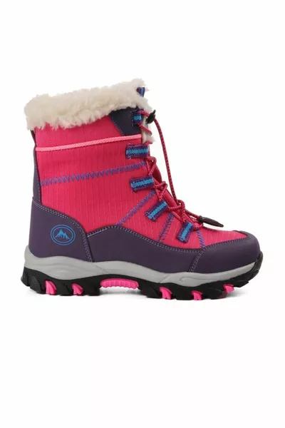 Pepino Fuchsia Purple Fur Children's Snow Boots