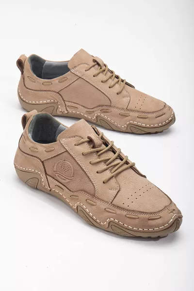 Cdortex  Genuine Leather Orthopedic Lace-Up Casual Men's Shoes