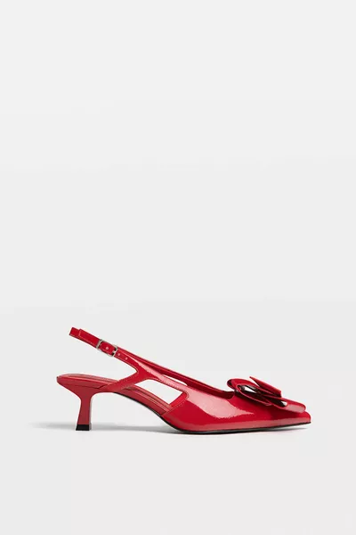 Chaussures à dos ouvert à talons courts et pointus