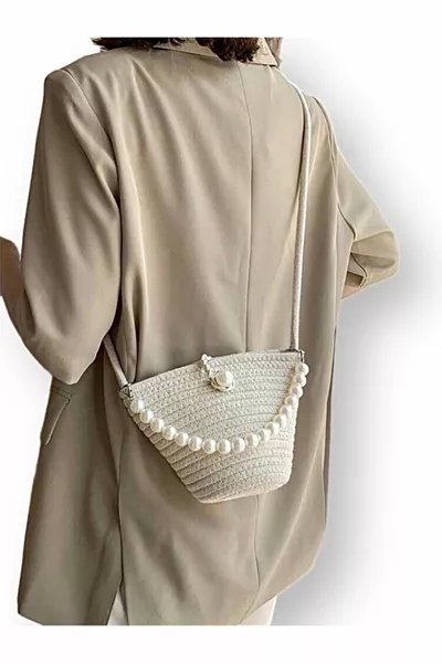 Sac à bandoulière Off-White Pearl Design pour femme