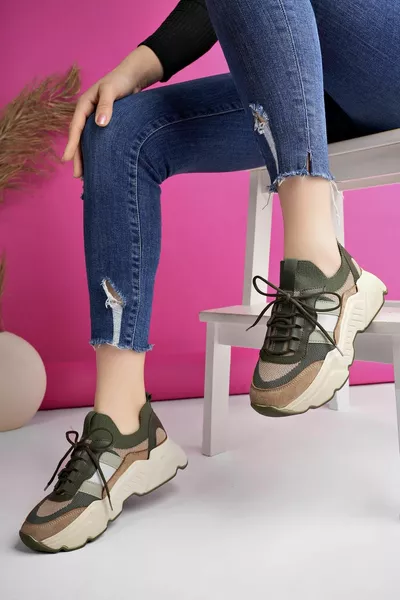 Sepho Garantili Günlük Yürüyüş Koşu Yüksek Taban Rahat Kadın Sneaker Spor Ayakkabı