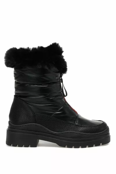  2PR Black Women's Snow Boots