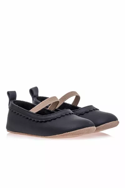 الباليه الجلدي الجوارب | أسود