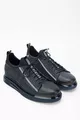 Erkek Hakiki Deri Lacivert Streç Sneakers & Spor Ayakkabı