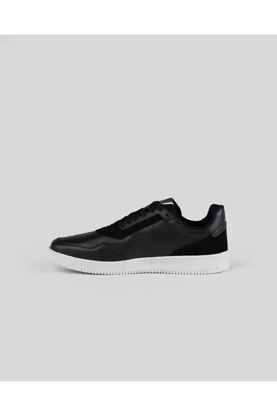 Logo Abyss Herren Schwarz-graue Sneakers