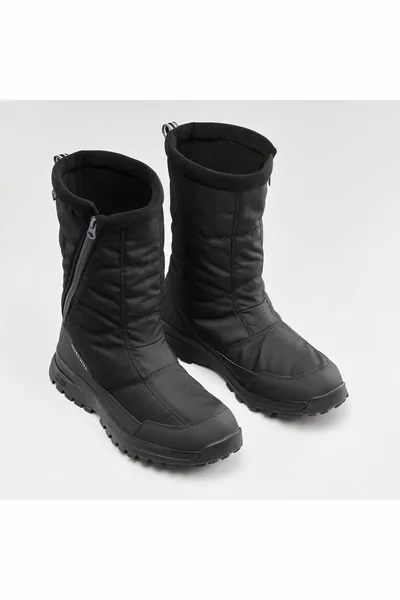 Heren Outdoor Snowboots - Waterdicht - Zwart -  Zip