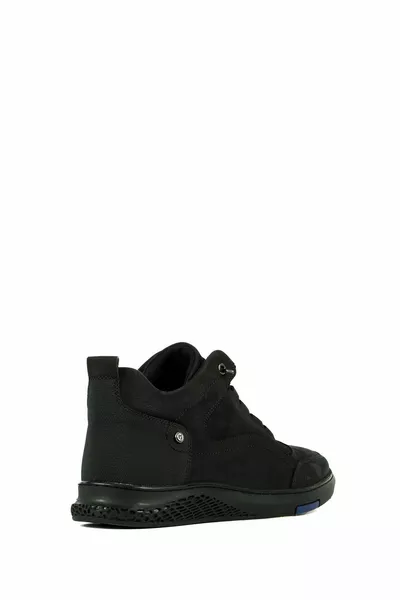 ماكون جلد طبيعي أسود Torje أحذية رجالية خارجية