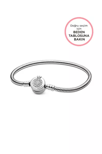 Моменты Сверкающий Корона Браслет с Клипсами