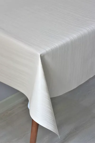 Подкладная моющаяся ПВХ скатерть в полоску - 