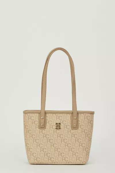 حقيبة كتف نسائية عارية بحروف الترام 