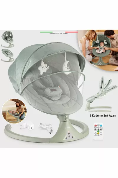 Dormire 2 Electric Automatic Rocking Adjustable Baby Cradle Green