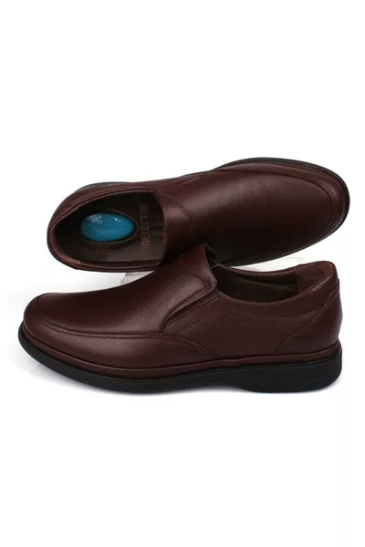 حذاء رجالي يومي بأرضية جل داخلية وخارجية جلد طبيعي كامل أرثوبيديك