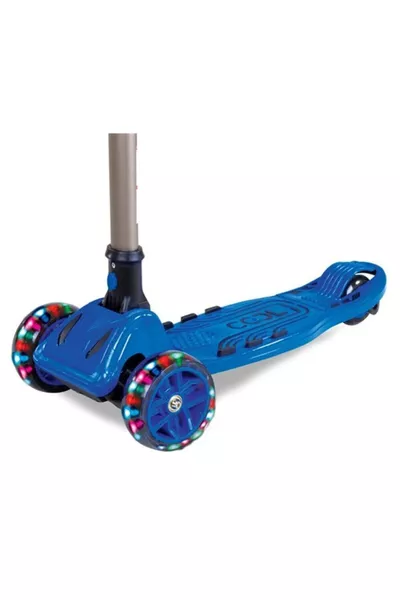Blue Cool Wheels Maxi LED Light 3-Wheel Height Adjustable Scooter kg