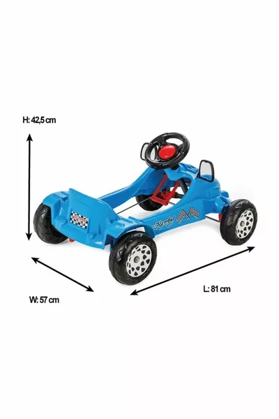  Машинка с педалями Herby - Синяя 