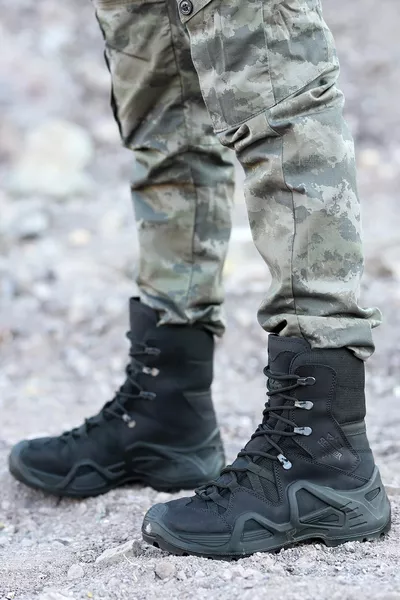  Meridiaan Waterdichte Leren Heren Militaire Bootschoenen