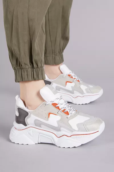 Dnz Damen Weiße Ziegelsport-Schuhe