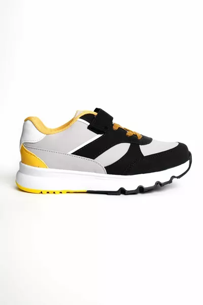 Chaussures de sport pour enfants avec semelle quotidienne orthopédique anatomique flexible à scratch, ergonomiques, confortables et respirantes