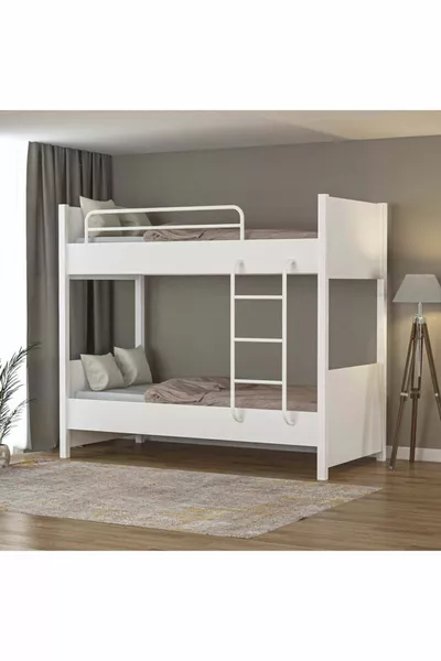 Tokyo Stapelbed met Dubbele Metalen Poten voor Jongerenkamer Kinderkamer