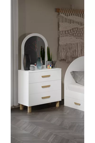 Lucia Bohem 3 Schubladen Kommode komplett aus MDF