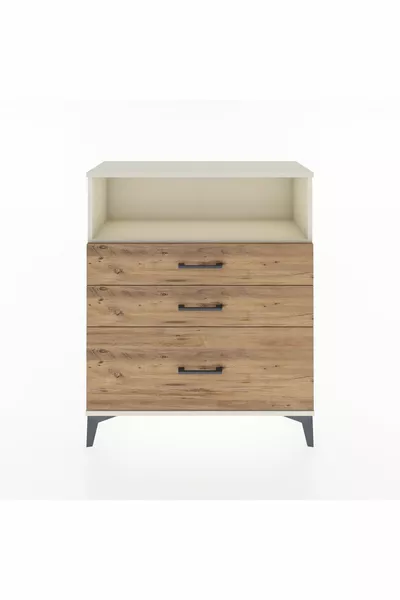 Arges Şifonyer Tek Raflı 3 Çekmeceli  Aytaşı-Çam
