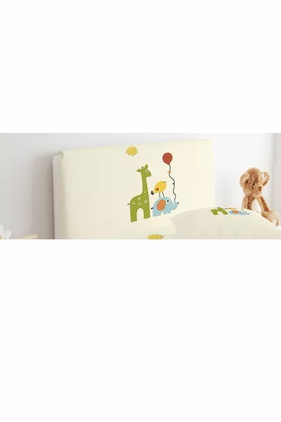 Bed Base Headboard Cover White Background Interlocking Diamond Pattern