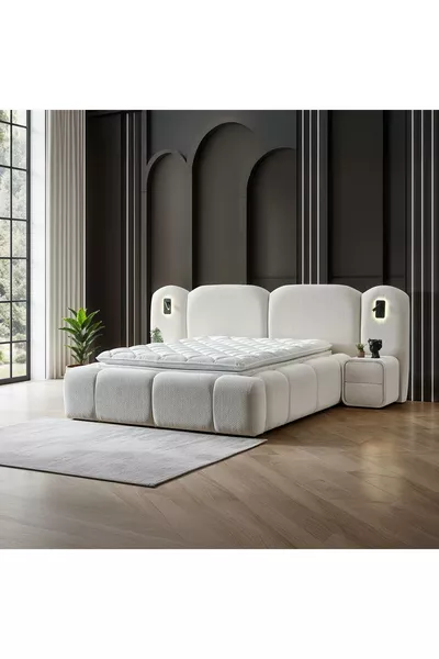 Berlin Bedroom Set | Pocket Spring Mattress, Bed Base, and Headboard Set