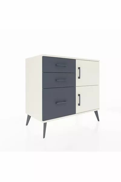 خزانة هايبرون برف واحد و3 أدراج و2 أبواب من أيتاشي/أنتراسيت